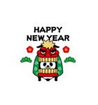 動く！マジパンダ＠お正月/年末年始（個別スタンプ：3）