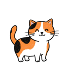 シュールでかわいい三毛猫のスタンプ（個別スタンプ：2）