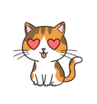 シュールでかわいい三毛猫のスタンプ（個別スタンプ：10）