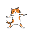 シュールでかわいい三毛猫のスタンプ（個別スタンプ：15）