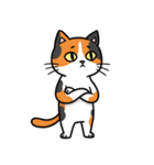 シュールでかわいい三毛猫のスタンプ（個別スタンプ：17）