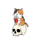 シュールでかわいい三毛猫のスタンプ（個別スタンプ：21）