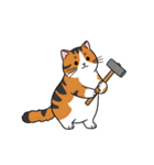 シュールでかわいい三毛猫のスタンプ（個別スタンプ：25）