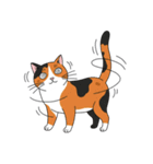 シュールでかわいい三毛猫のスタンプ（個別スタンプ：26）