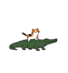 シュールでかわいい三毛猫のスタンプ（個別スタンプ：32）