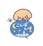 トイプードル「アプリコット」吹き出し（個別スタンプ：4）