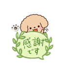 トイプードル「アプリコット」吹き出し（個別スタンプ：25）