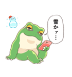 冬がわりとしんどいカエル（個別スタンプ：3）
