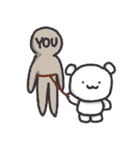 ゆるい白くまさんとYOU（個別スタンプ：1）