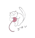 しろいネコと仲間たち ver1（個別スタンプ：13）