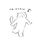 しろいネコと仲間たち ver1（個別スタンプ：31）