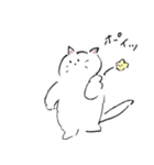 しろいネコと仲間たち ver1（個別スタンプ：35）