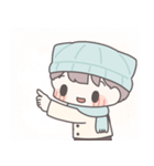 【冬】ひたすら彼女を愛でる（個別スタンプ：16）