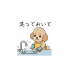 家族で使いやすいトイプー(アプリコット)（個別スタンプ：33）