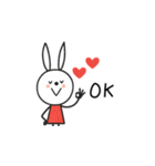 mottoのVうさぎ♡気遣い（個別スタンプ：11）