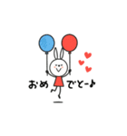 mottoのVうさぎ♡気遣い（個別スタンプ：17）