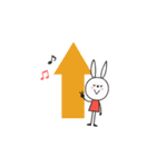 mottoのVうさぎ♡気遣い（個別スタンプ：22）