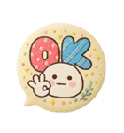 だいふくまるの刺繍吹き出し缶バッチ（個別スタンプ：2）