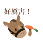 かわいい小馬ちゃん 【台湾語のみ】（個別スタンプ：3）