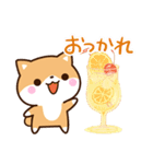 ちびシバ【色鉛筆飾り】（個別スタンプ：19）