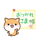 ちびシバ【色鉛筆飾り】（個別スタンプ：20）