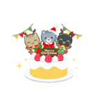 動く！冬 3びきのこねこ♪（個別スタンプ：21）