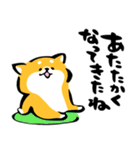 ふでしば【冬～春】柴犬、筆文字（個別スタンプ：37）