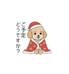 冬に使えるトイプードル②（季節+敬語）（個別スタンプ：8）