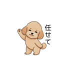 フランクな会話のトイプー②(アプリコット)（個別スタンプ：5）