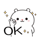 もちぷちホワイト（個別スタンプ：9）