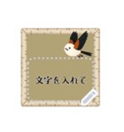 シマエナガと森の動物スタンプ 冬と雪（個別スタンプ：4）