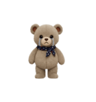 動く！クマのぬいぐるみ★ルルクマ(3D)（個別スタンプ：10）