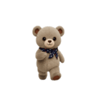 動く！クマのぬいぐるみ★ルルクマ(3D)（個別スタンプ：13）