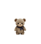 動く！クマのぬいぐるみ★ルルクマ(3D)（個別スタンプ：14）