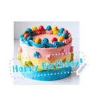 文字入力できる♥誕生日＆クリスマスケーキ（個別スタンプ：2）