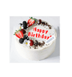 文字入力できる♥誕生日＆クリスマスケーキ（個別スタンプ：13）