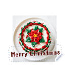 文字入力できる♥誕生日＆クリスマスケーキ（個別スタンプ：15）