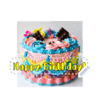 文字入力できる♥誕生日＆クリスマスケーキ（個別スタンプ：18）