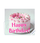 文字入力できる♥誕生日＆クリスマスケーキ（個別スタンプ：21）