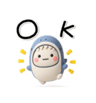 ず～っと使える♡さめと恐竜のスタンプ（個別スタンプ：4）