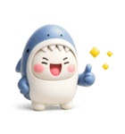 ず～っと使える♡さめと恐竜のスタンプ（個別スタンプ：20）