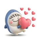 ず～っと使える♡さめと恐竜のスタンプ（個別スタンプ：26）