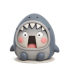 ず～っと使える♡さめと恐竜のスタンプ（個別スタンプ：34）