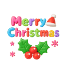 冬★ぷっくり立体2025（個別スタンプ：3）