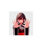 かっこかわいい黒和服女子スタンプ（個別スタンプ：13）