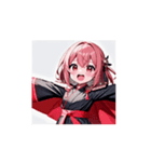 かわいい戦う女子☆和装リアクション（個別スタンプ：5）