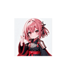 かわいい戦う女子☆和装リアクション（個別スタンプ：8）