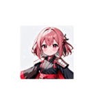 かわいい戦う女子☆和装リアクション（個別スタンプ：11）