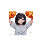 ふんわり癒しガールの毎日スタンプ002（個別スタンプ：3）