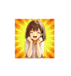 ふんわり癒しガールの毎日スタンプ002（個別スタンプ：5）